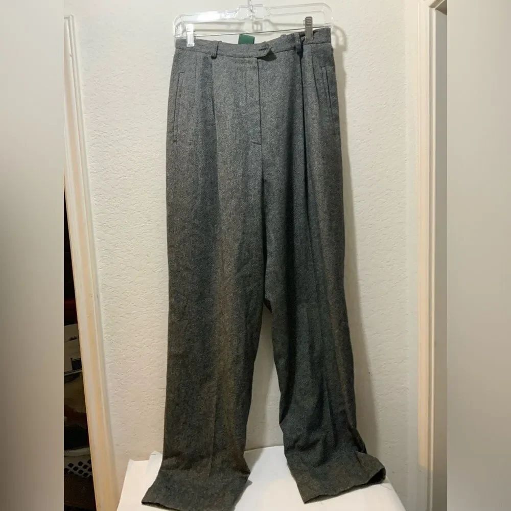 Lauren Ralph Lauren 90% Wool 10% cashmere Wide Leg High Rise Trousers